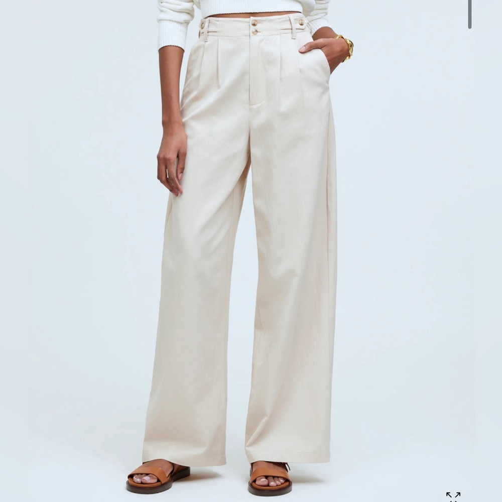 Madewell Harlow wide-leg pant. Size 0. Harvest Moon.